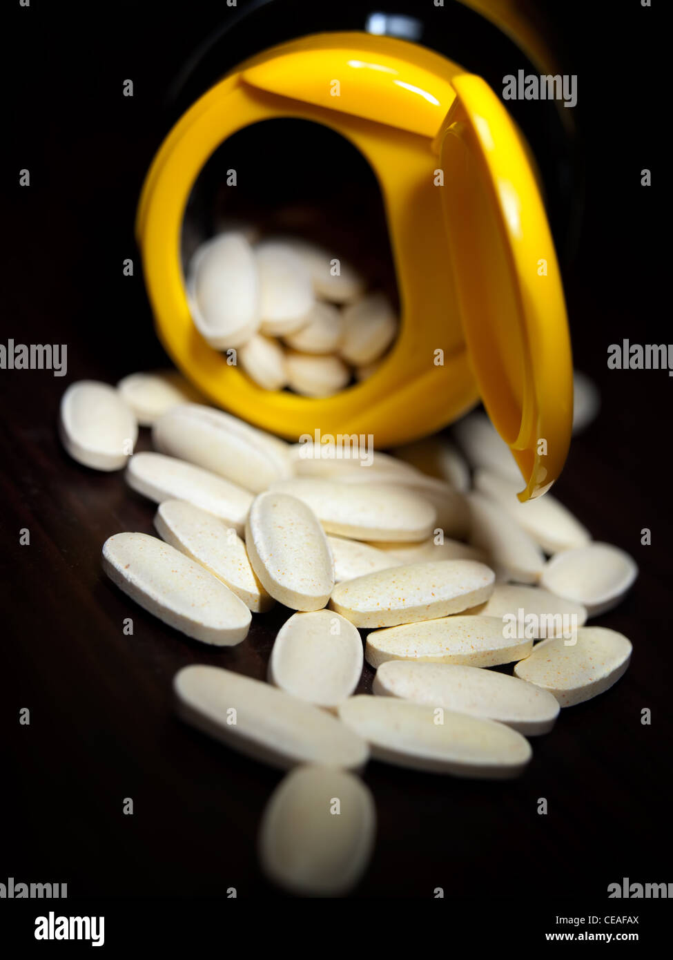 Viele Tabletten out of the Box... Stockfoto
