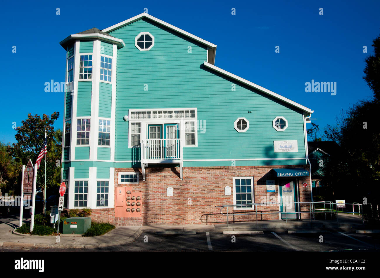 Arlington Square Apartments Green-building, Innenstadt, Gainesville, Florida, Vereinigte Staaten, USA Stockfoto