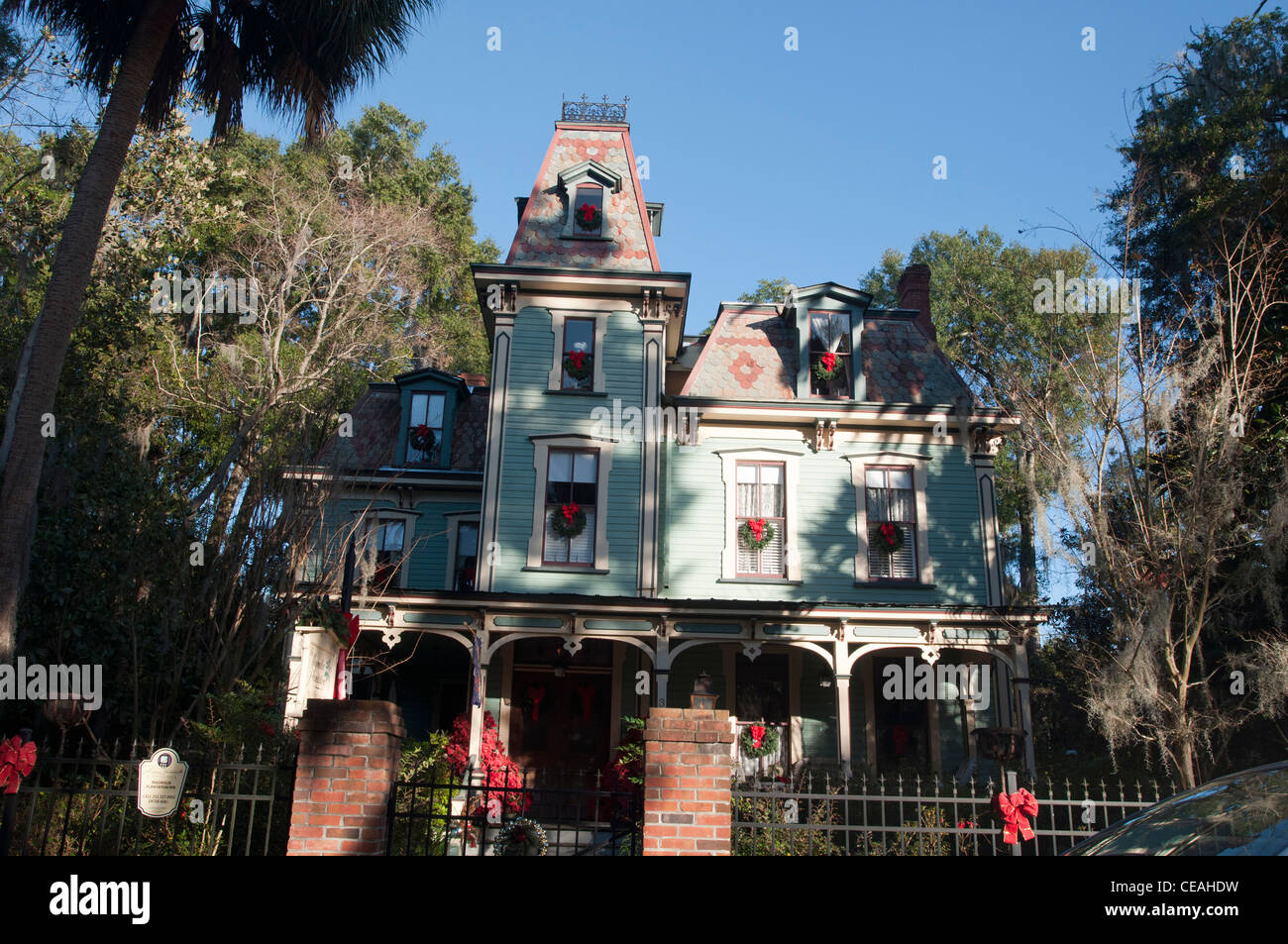 Alte historische Gebäude in Gainesville, Florida, Vereinigte Staaten, USA Stockfoto