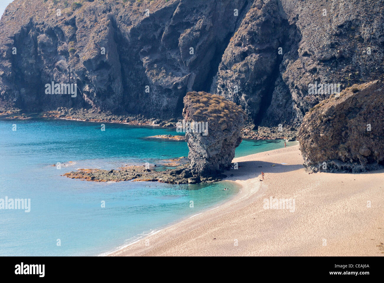 Playa de los muertos, Almeria Stockfoto