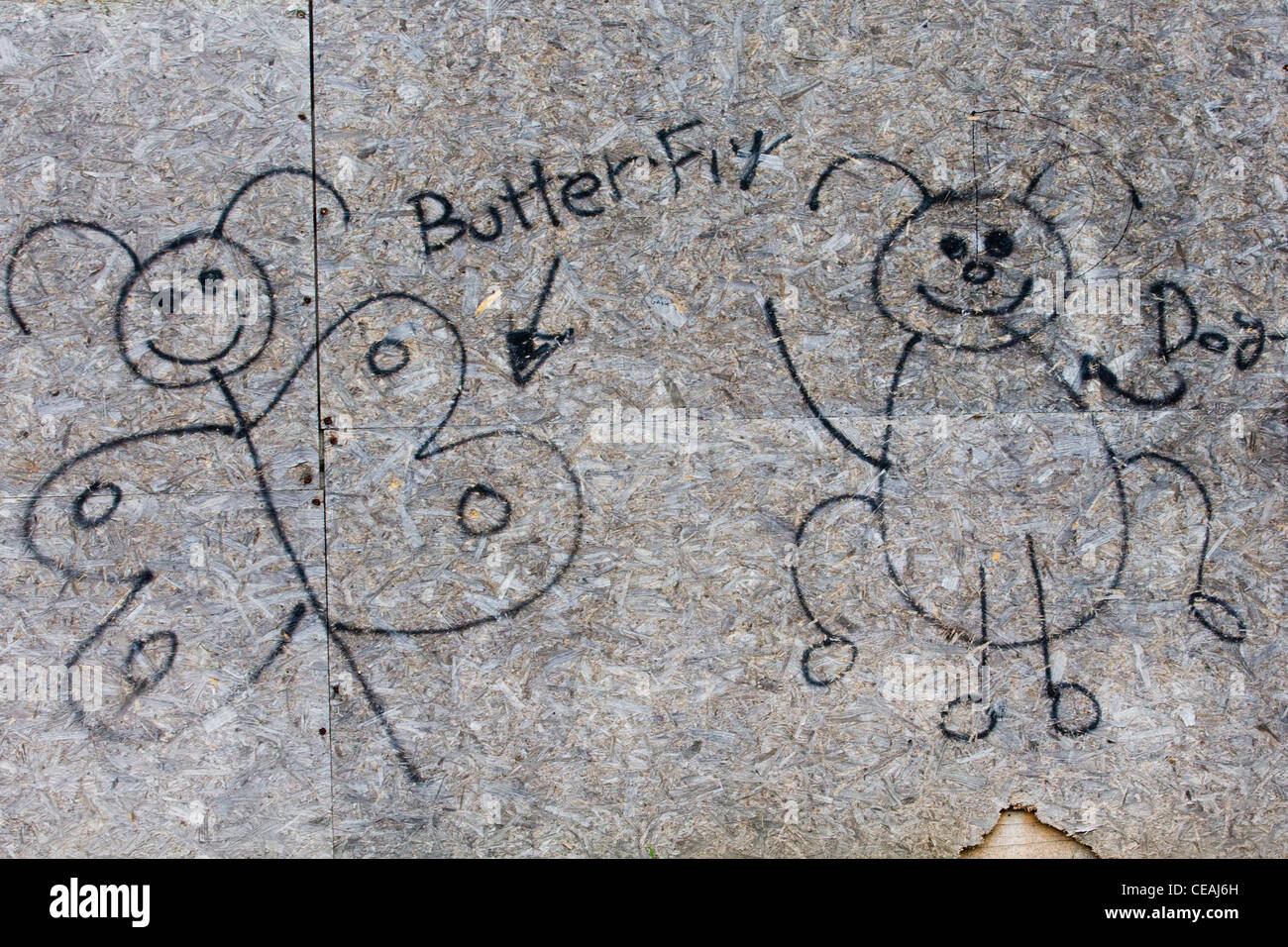 Graffiti auf den Straßen von Rom Italien Stockfoto