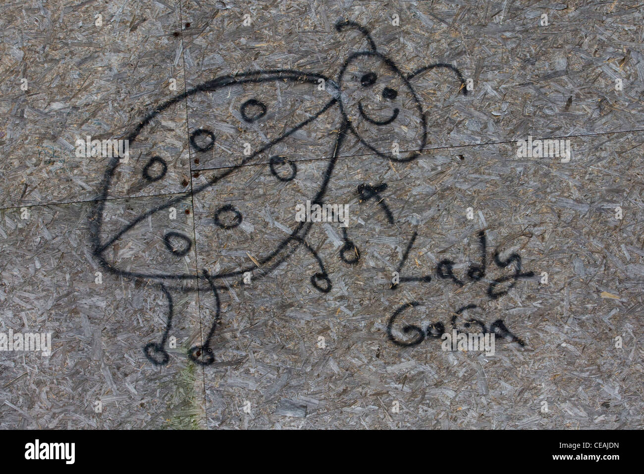 Graffiti auf den Straßen von Rom Italien Stockfoto