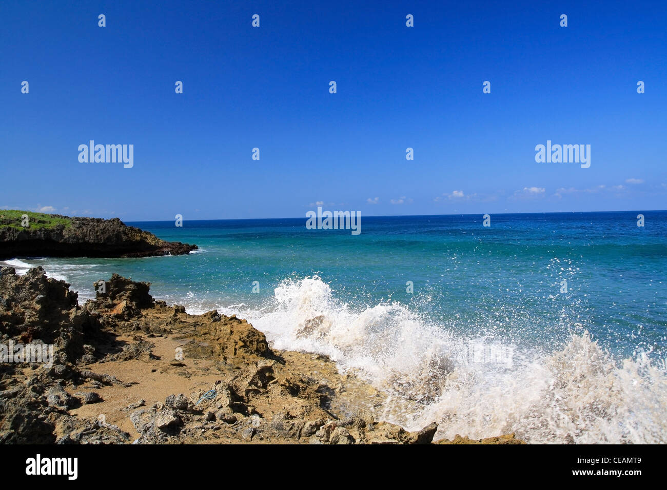 Atlantikküste, Dominikanische Republik Stockfoto