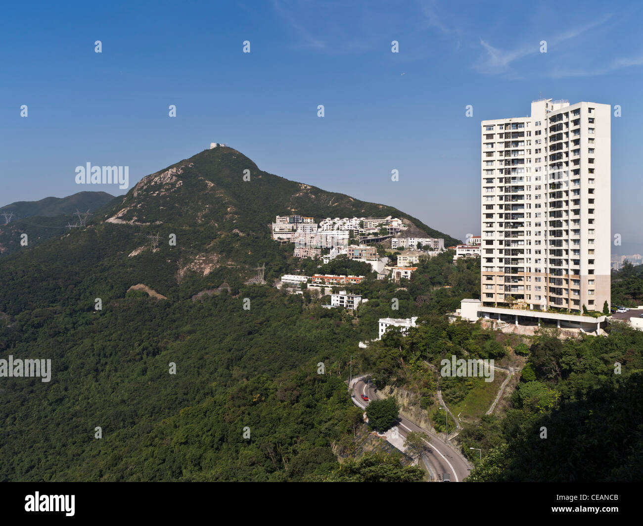 dh WONG NAI CHUNG GAP HONG KONG Hochhauswohnungen und Wohnapartmenthäuser Gehäuse Stockfoto