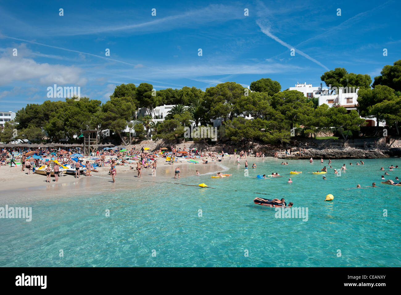 Strand Cala Gran Cala d ' or Mallorca Balearen Spanien Stockfoto