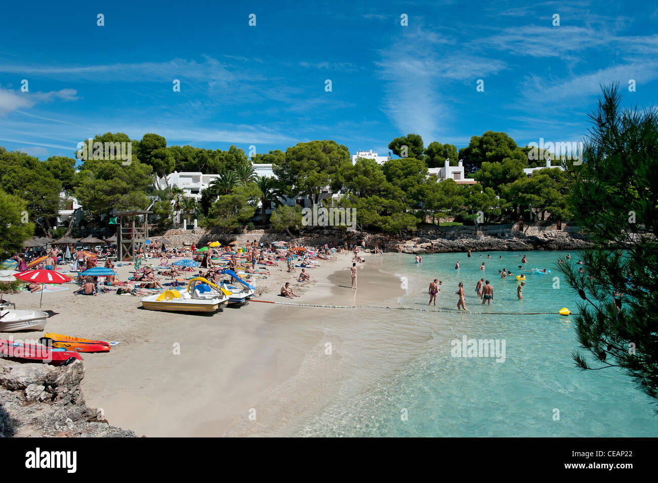 Strand Cala Gran Cala d ' or Mallorca Balearen Spanien Stockfoto