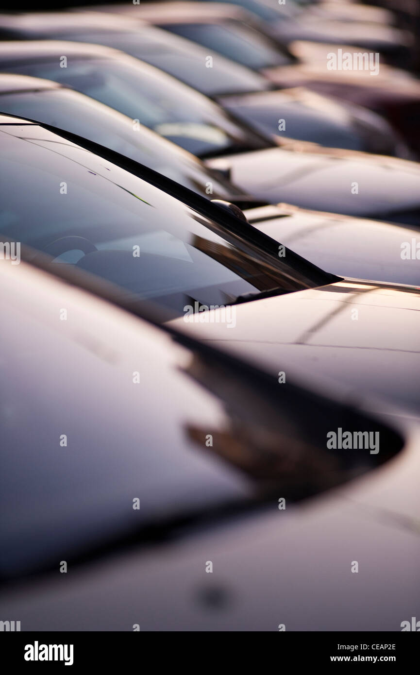 Parkende Autos Stockfoto