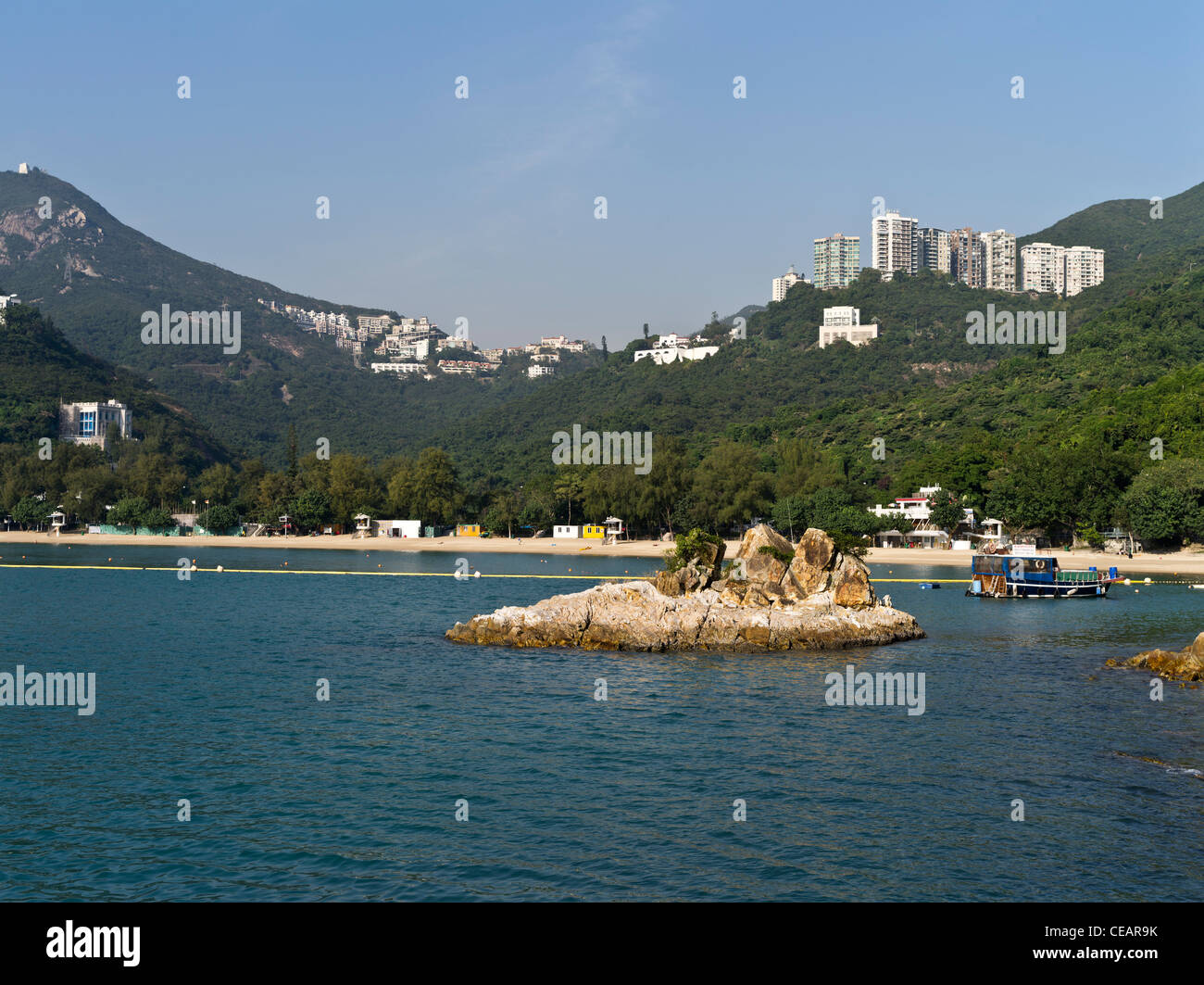 dh-DEEP WATER BAY HONG KONG Island und Strand-Wohnung Wohnungen mit Blick auf Bucht Stockfoto