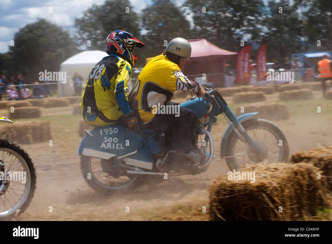 Dirt Bike Seitenwagensport Stockfoto