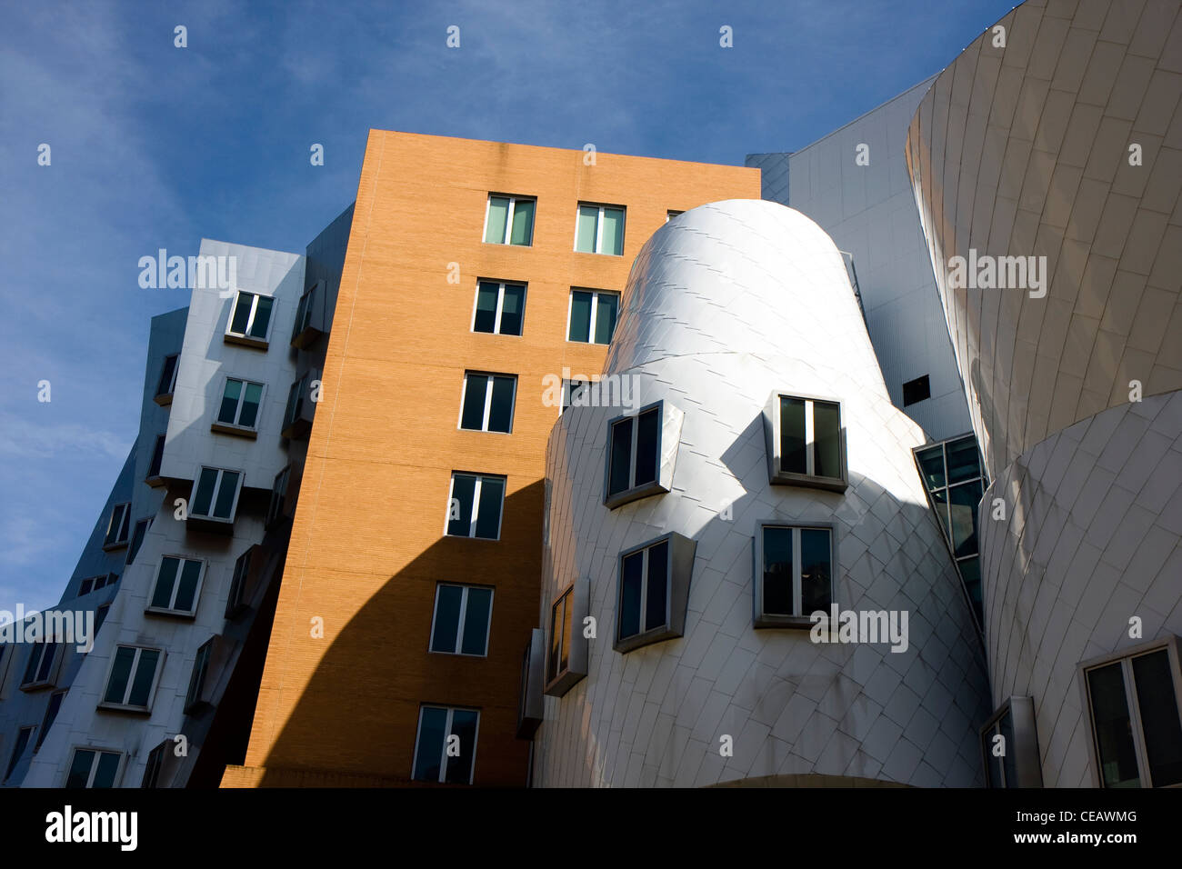 Modernes Gebäude des MIT in Cambridge Stockfoto