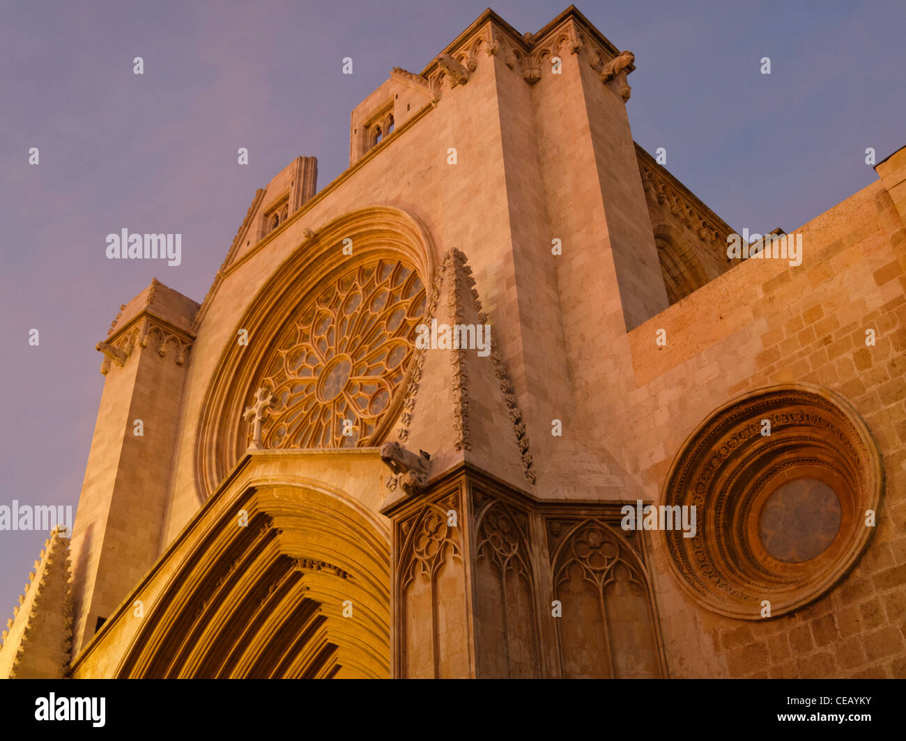 Gotische Kathedrale von Tarragona, Spanien Stockfoto