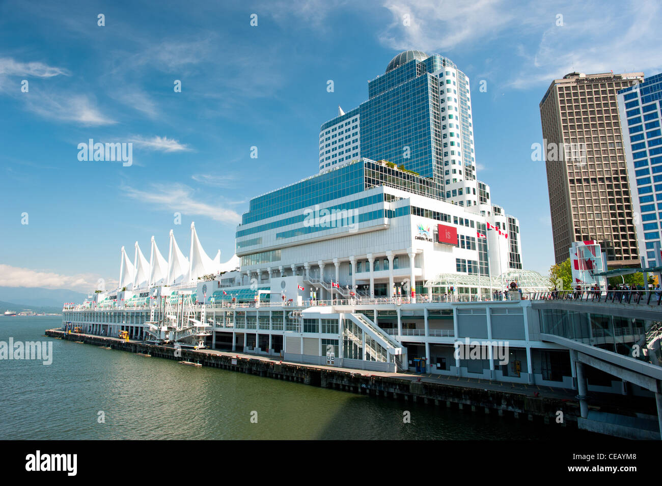 Canada Place, East Convention Center in Vancouver, British Columbia, Kanada 2011 Stockfoto