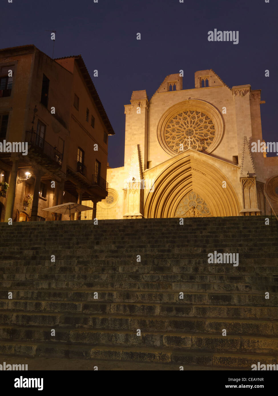 Gotische Kathedrale von Tarragona, Spanien Stockfoto