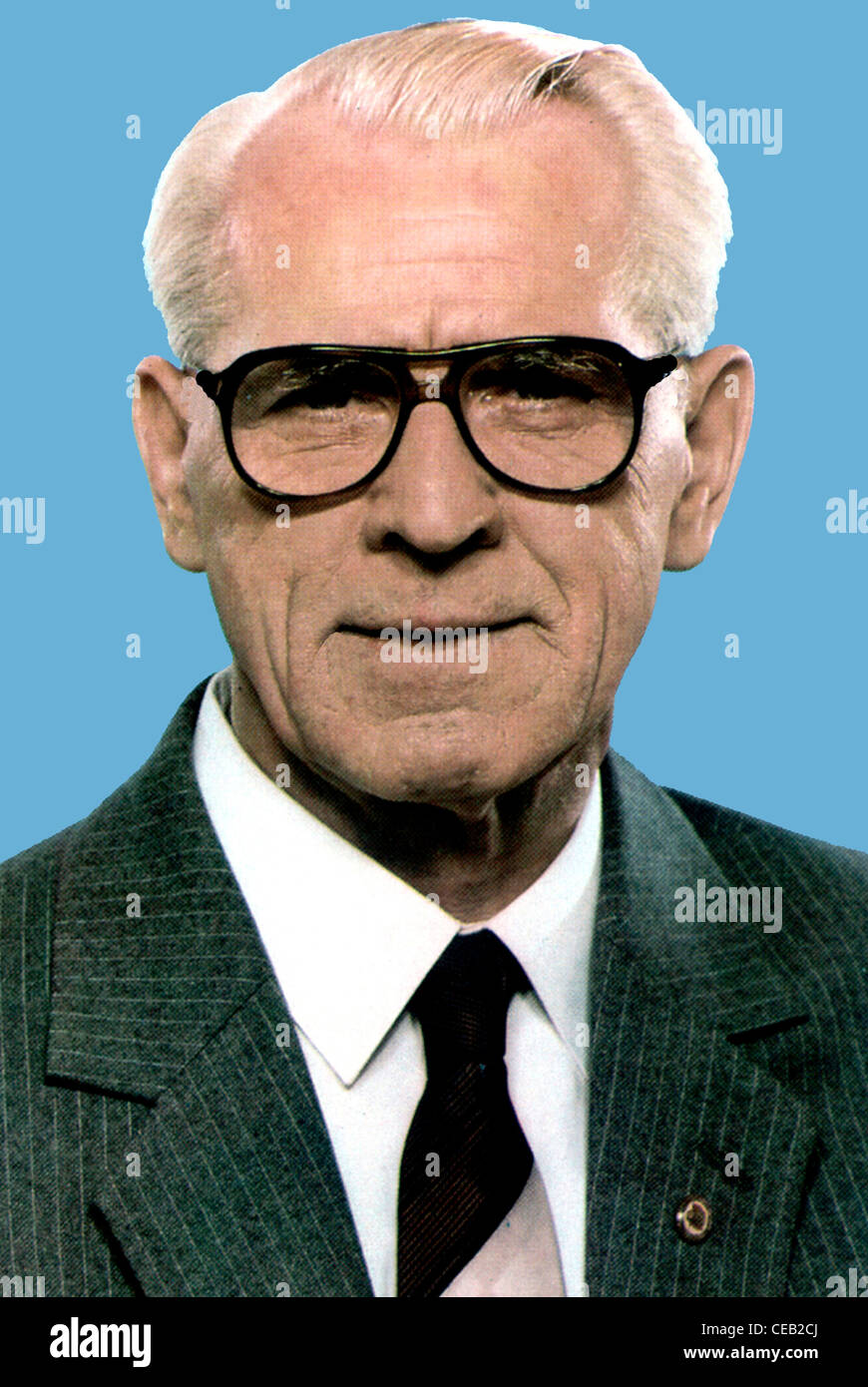 Willi Stoph - * 09.07.1914-13.04.1999: Ministerpräsident der DDR. Stockfoto
