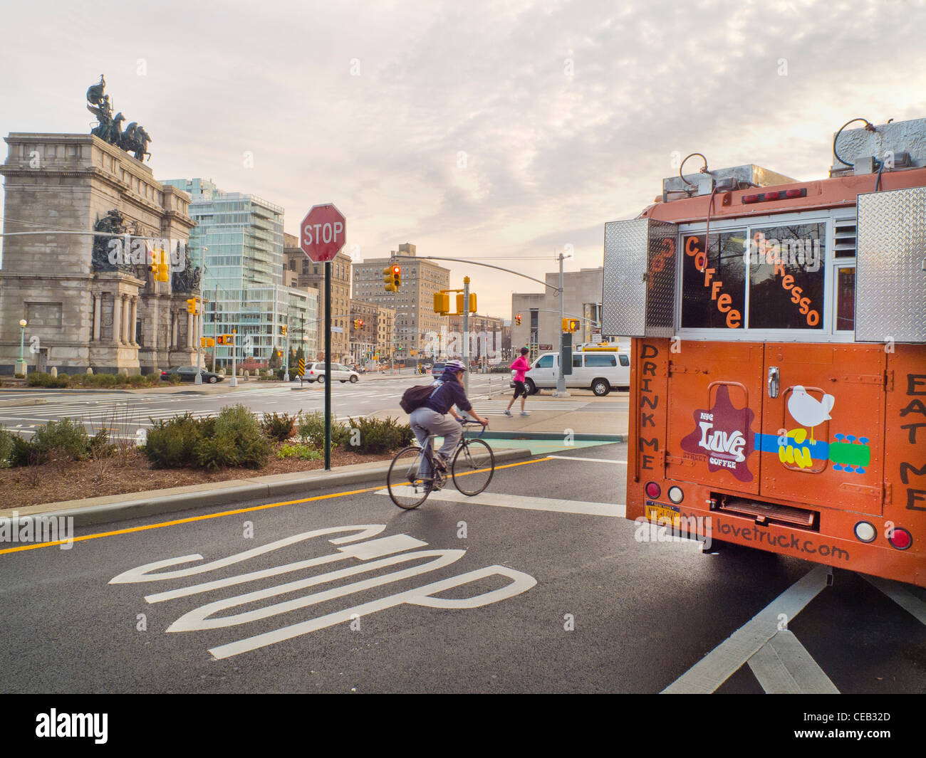 Lebensmittel Truck Rallye Brooklyn NY Stockfoto