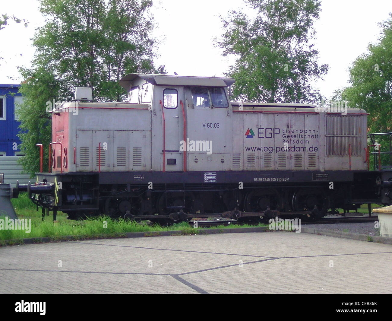 Eine Rangierlok der DDR V 60.12Klasse Stockfotografie Alamy