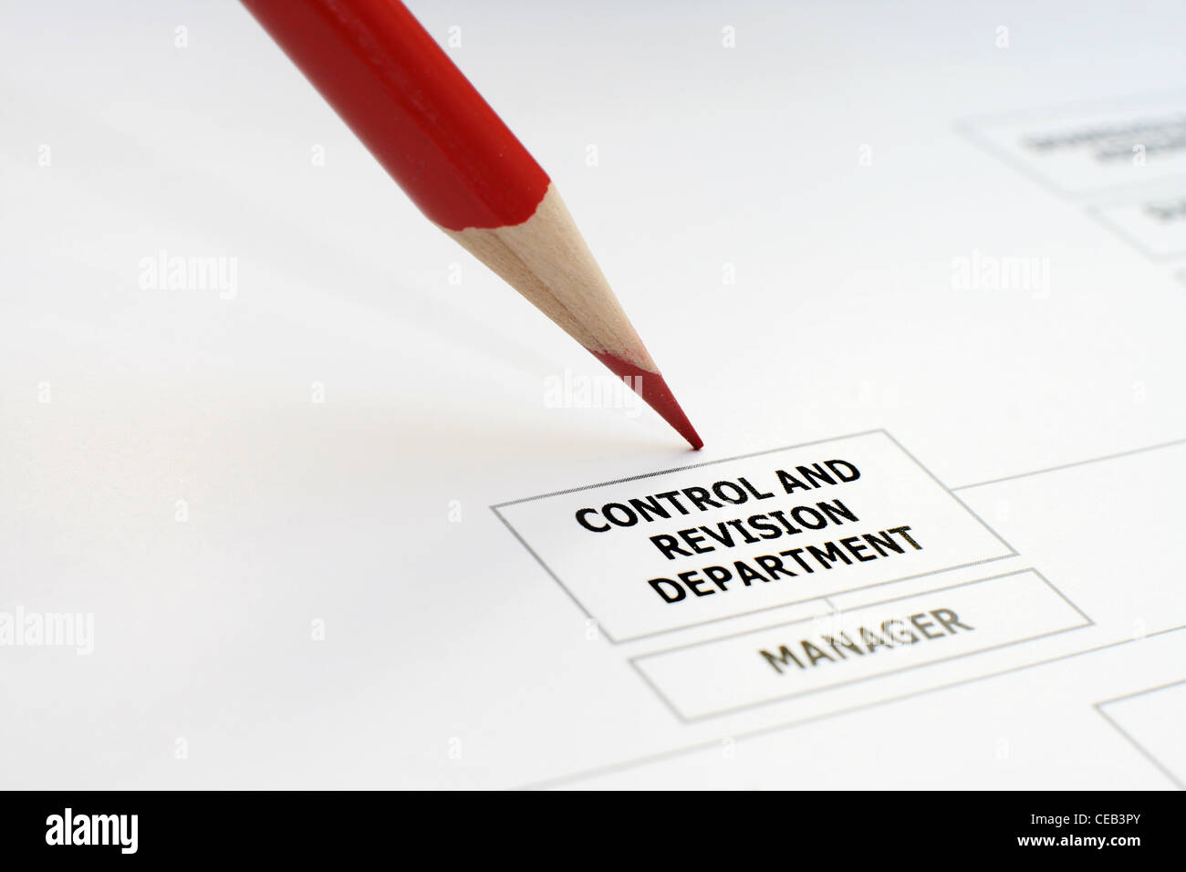 Unternehmen-Organigramm Stockfoto