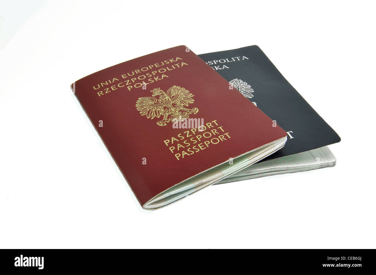 Polnisch Pasports, Dokumente Stockfoto