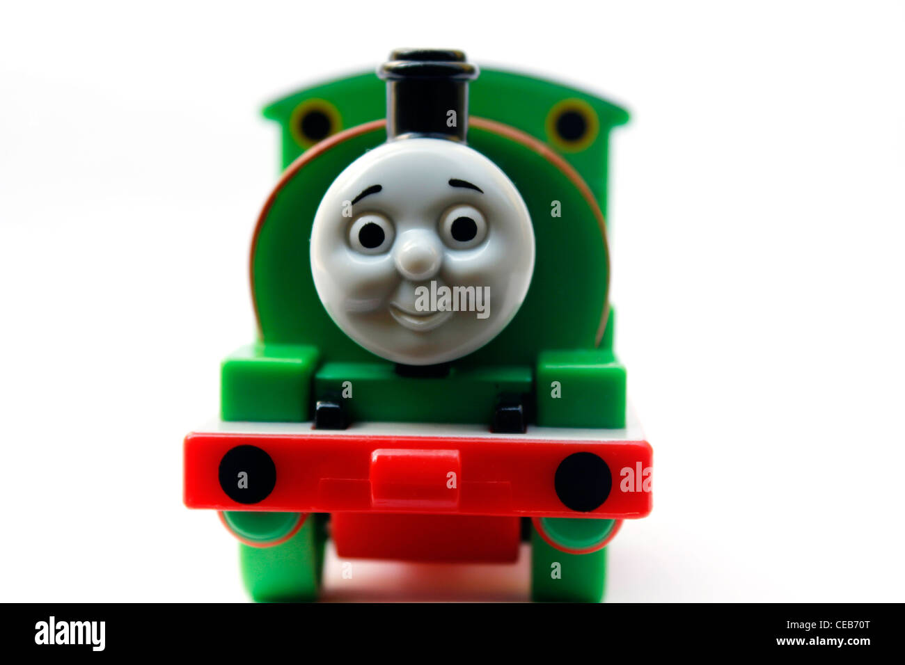 Percy, ein Charakter in der preisgekrönten TV-Serie; Thomas und seine Freunde. Stockfoto