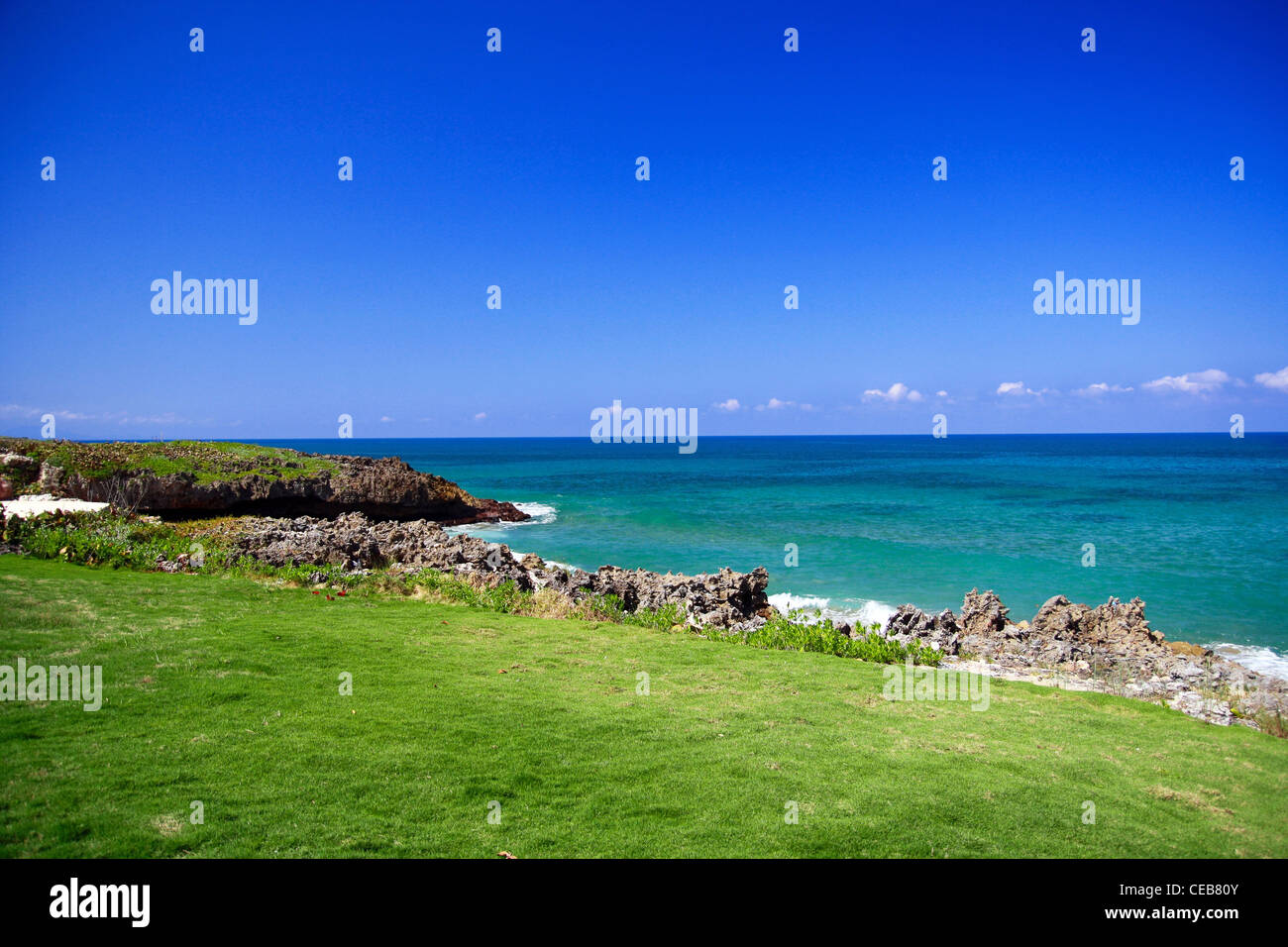 Atlantikküste, Dominikanische Republik Stockfoto