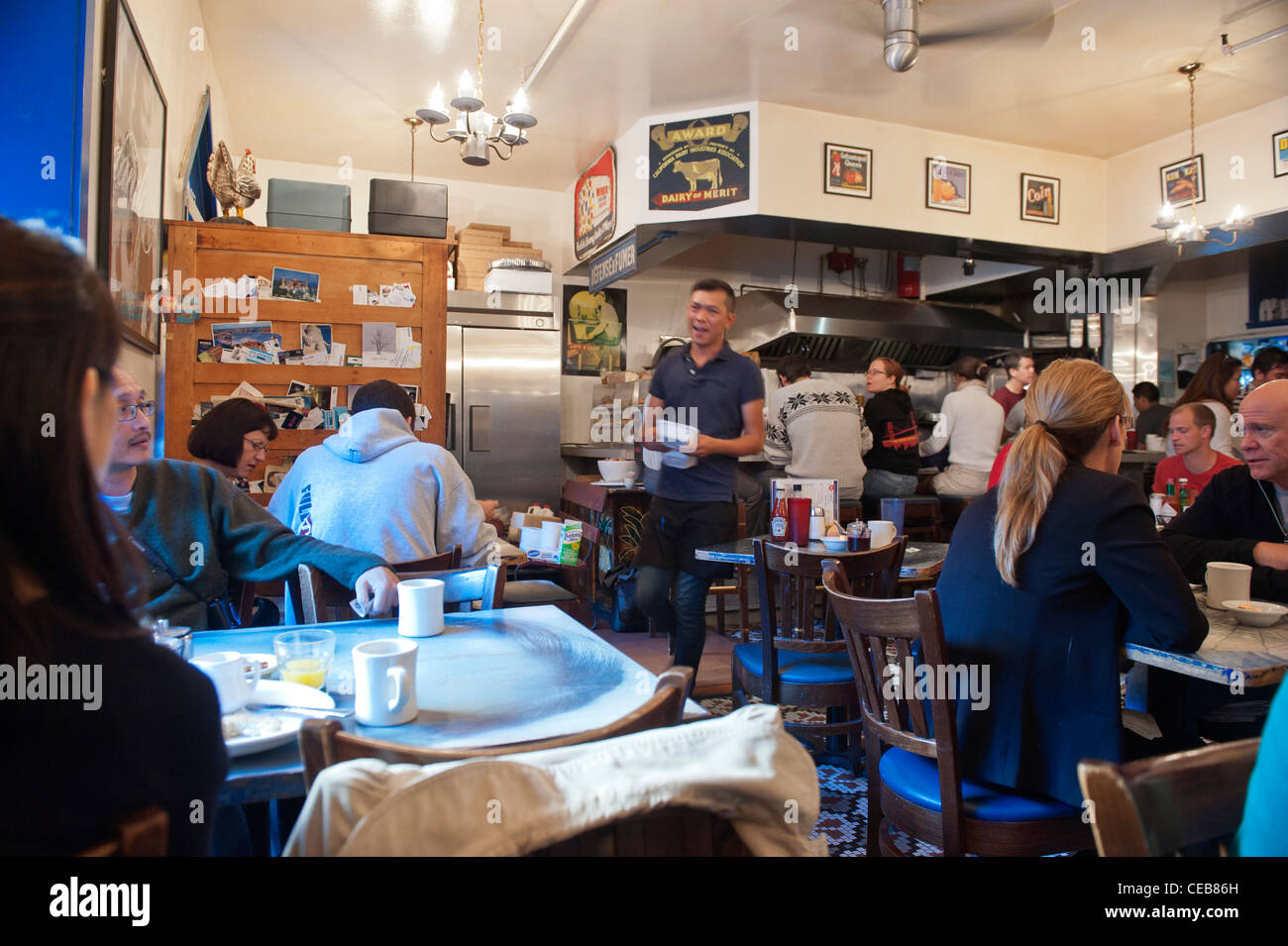 Der alte Dottie True Blue Cafe. San Francisco. Kalifornien. USA. Stockfoto