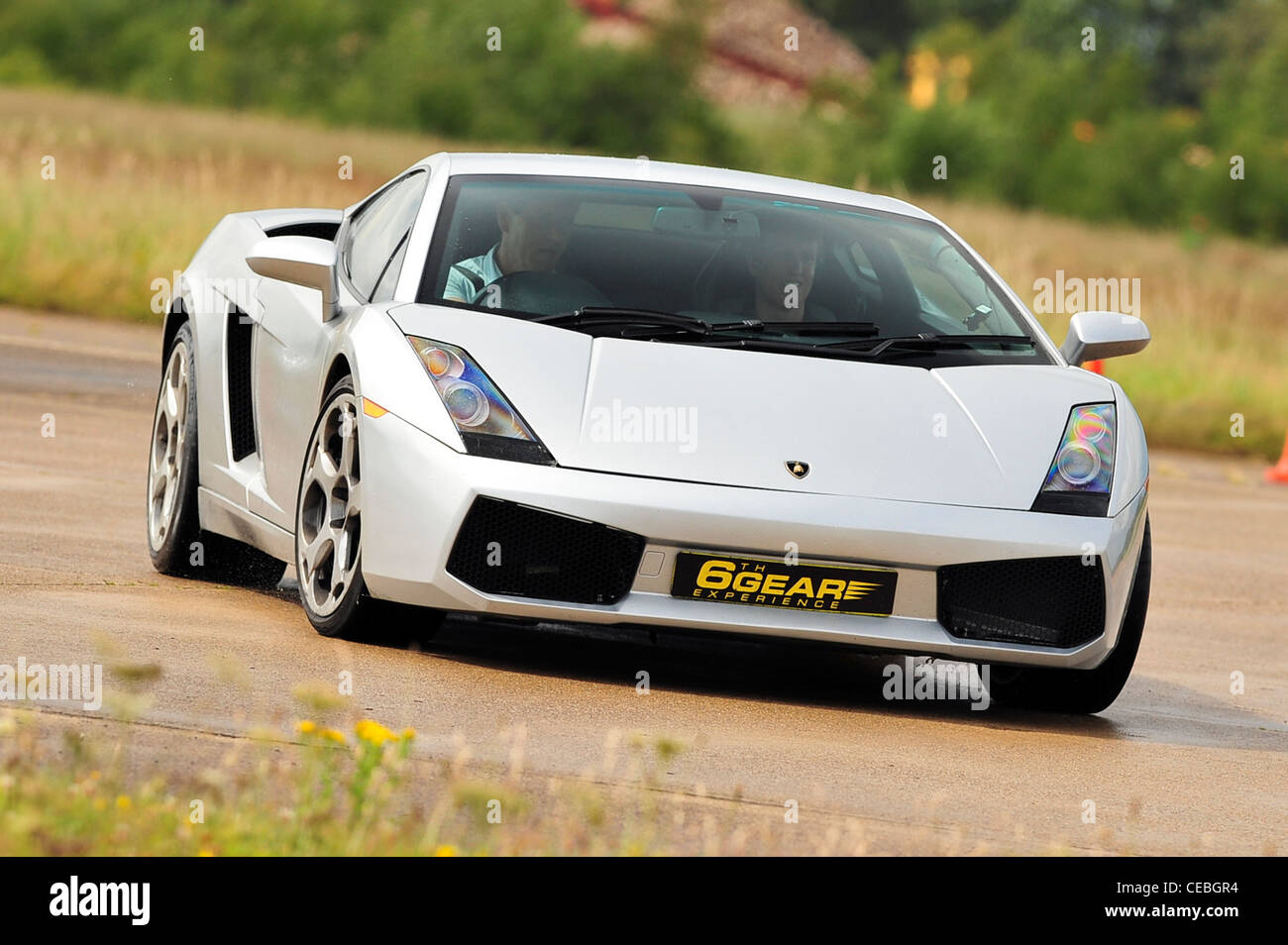 Supersportwagen auf dem richtigen Weg UK Lamborghini Gallardo Stockfoto