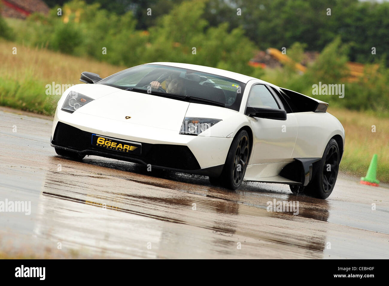 Supersportwagen auf dem richtigen Weg UK Lamborghini Murcielago, seltene manuelle version Stockfoto