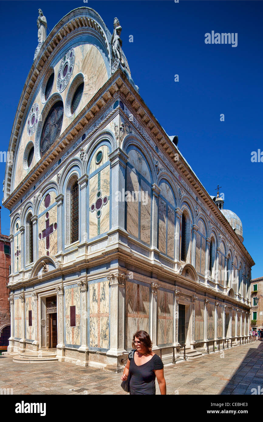 Kirche Santa Maria dei Miracoli, in Cannaregio, Venedig, Italien Stockfoto