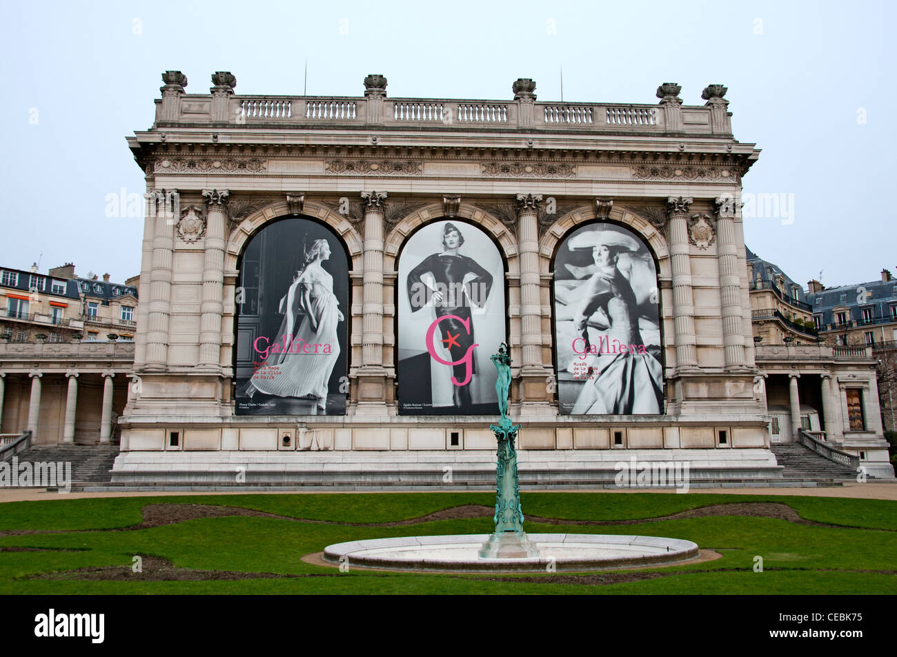 Das Palais Galliera Musée De La Mode De La Ville de Paris zeigt die Geschichte der Mode und Kostüm Designer Couturier Frankreich Stockfoto