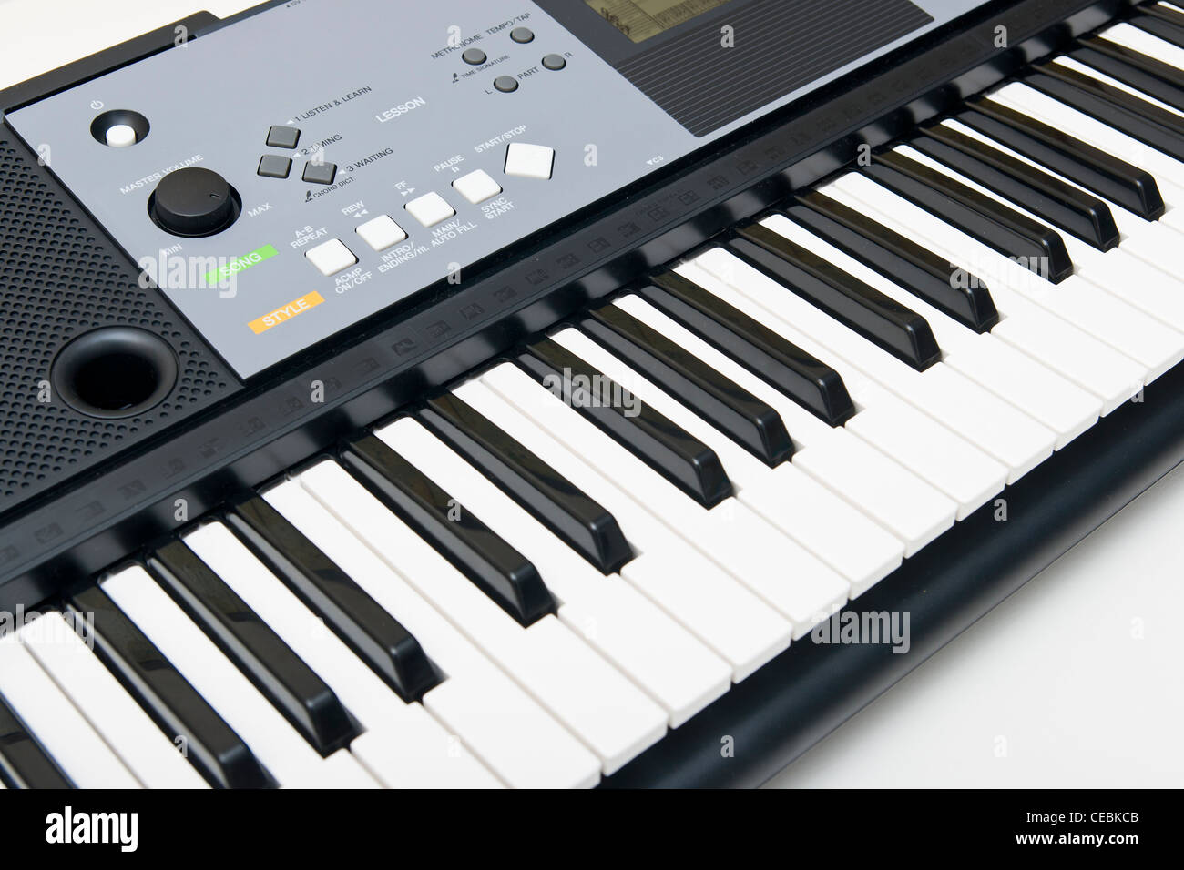 Elektronisches Piano-Tastatur Stockfoto