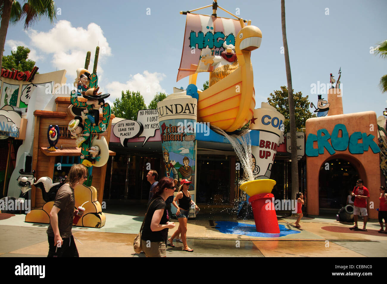 Universal Studios Inseln Abenteuer Seuss landing Stockfoto