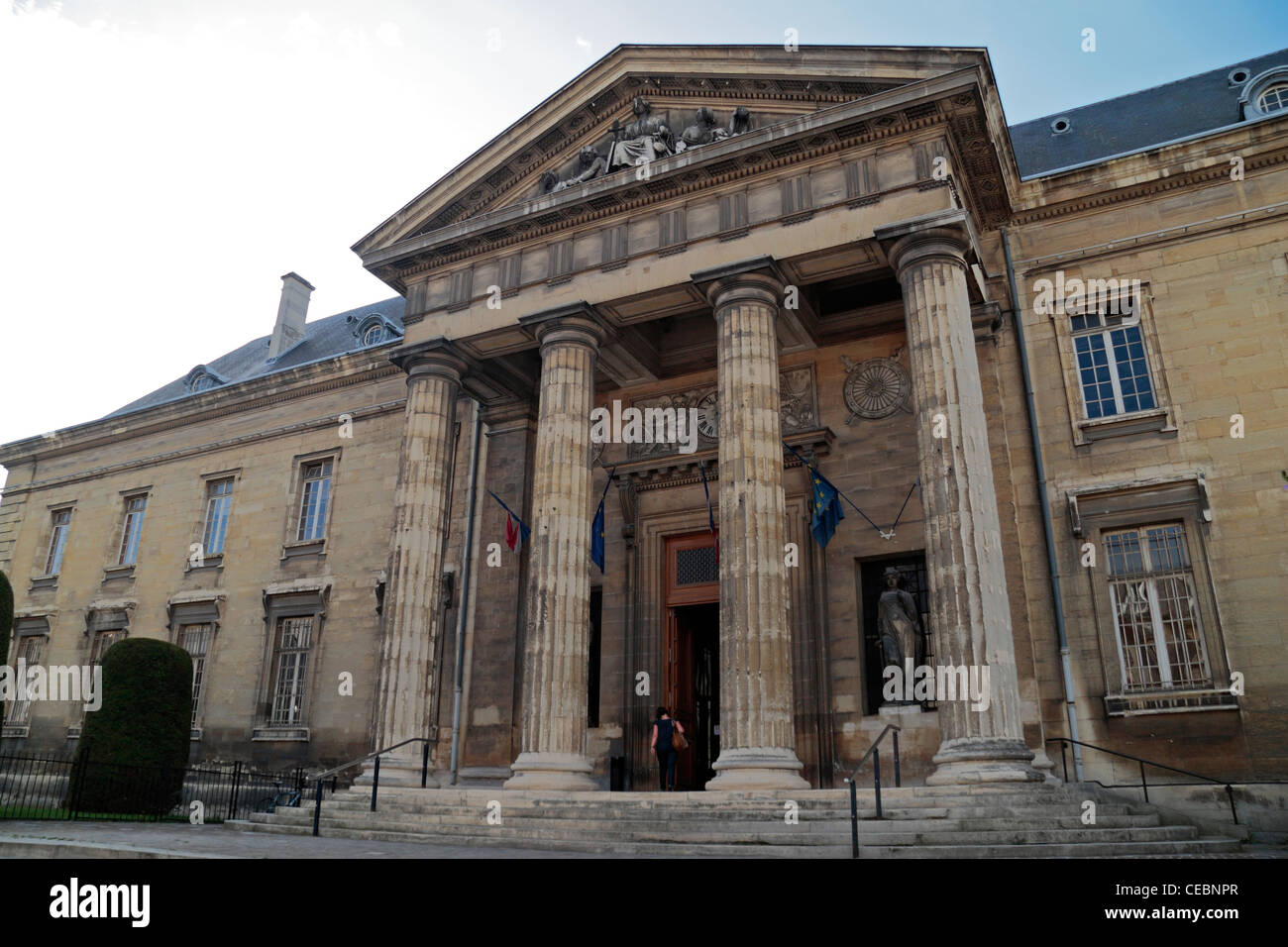 Palais de Justice (Justizpalast) in Reims, Champagne-Ardenne, Frankreich. Stockfoto