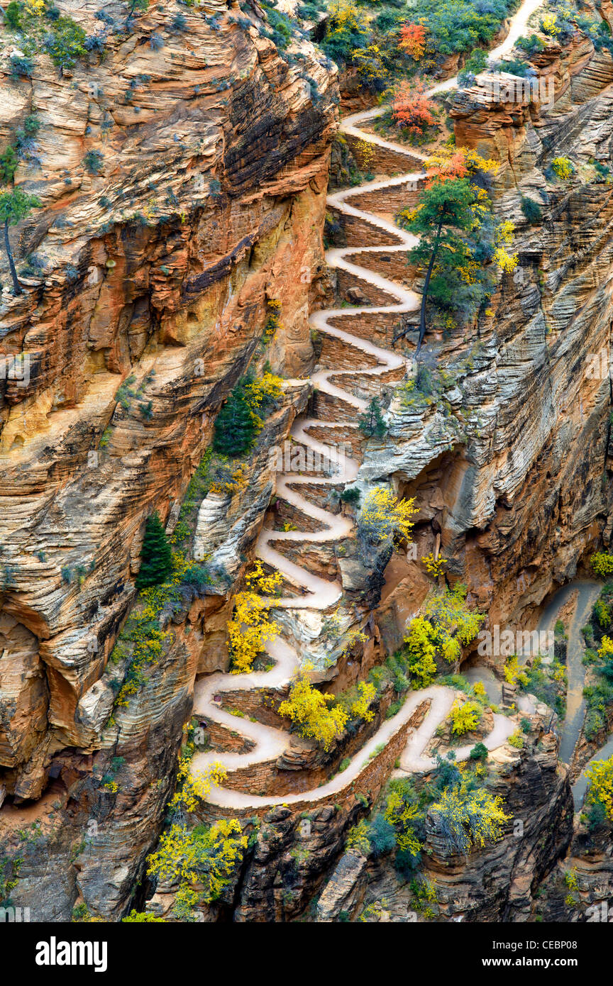 Walters Wiggles. Zion Nationalpark, Utah Stockfoto