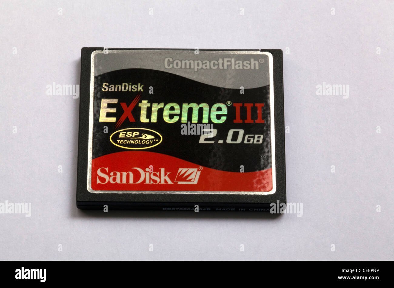 SanDisk Extreme III compact Flash-CompactFlash CF Speicherkapazität der  Speicherkarte 2GB Stockfotografie - Alamy