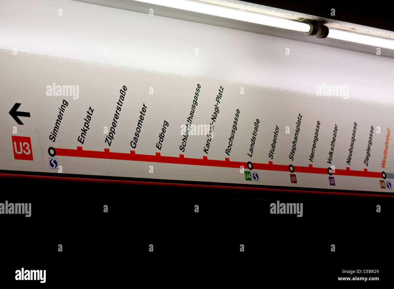 Vienna U3 Metro Stockfotos und bilder Kaufen Alamy