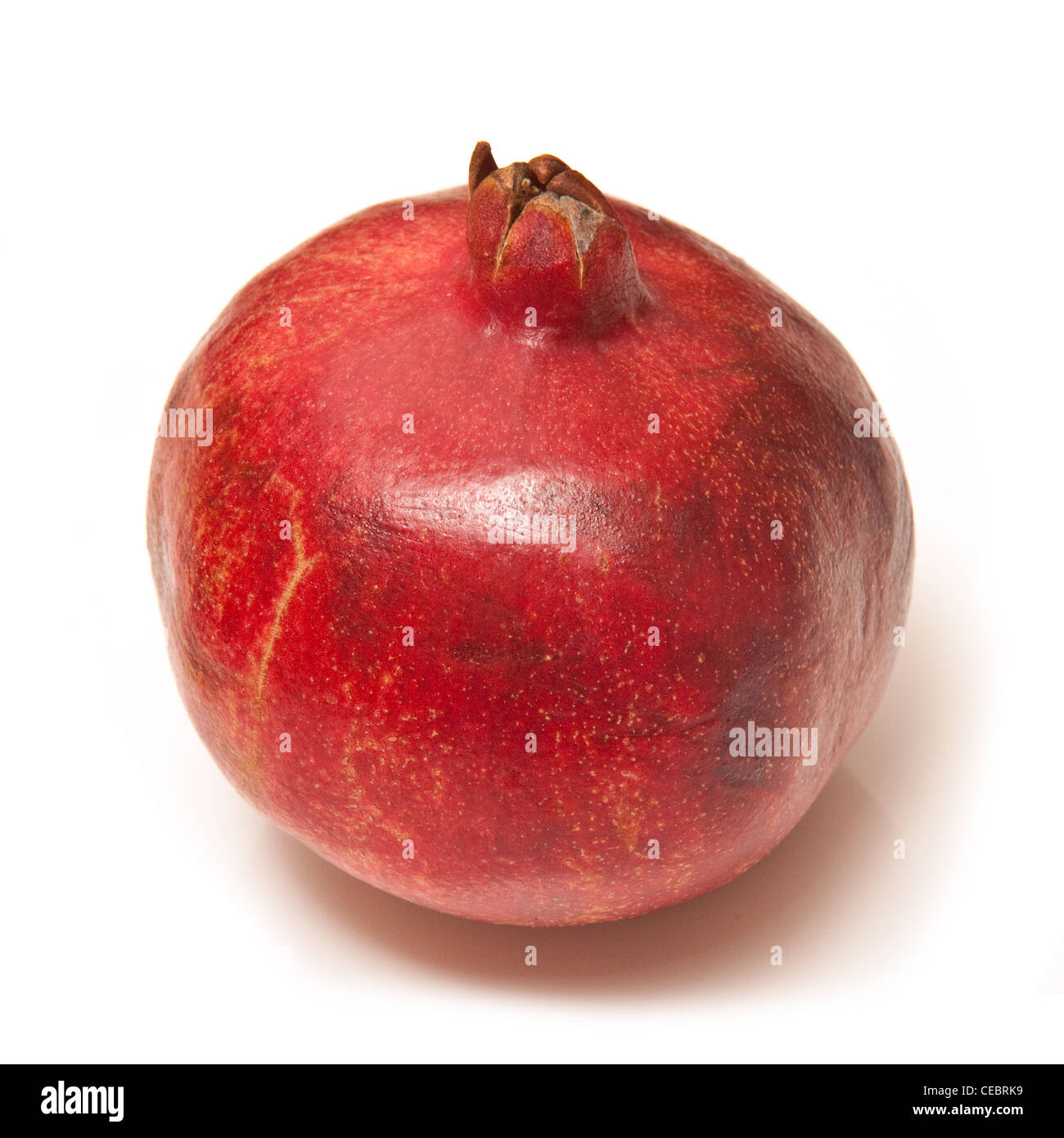 Granatapfel isoliert auf einem weißen Studio-Hintergrund. Stockfoto