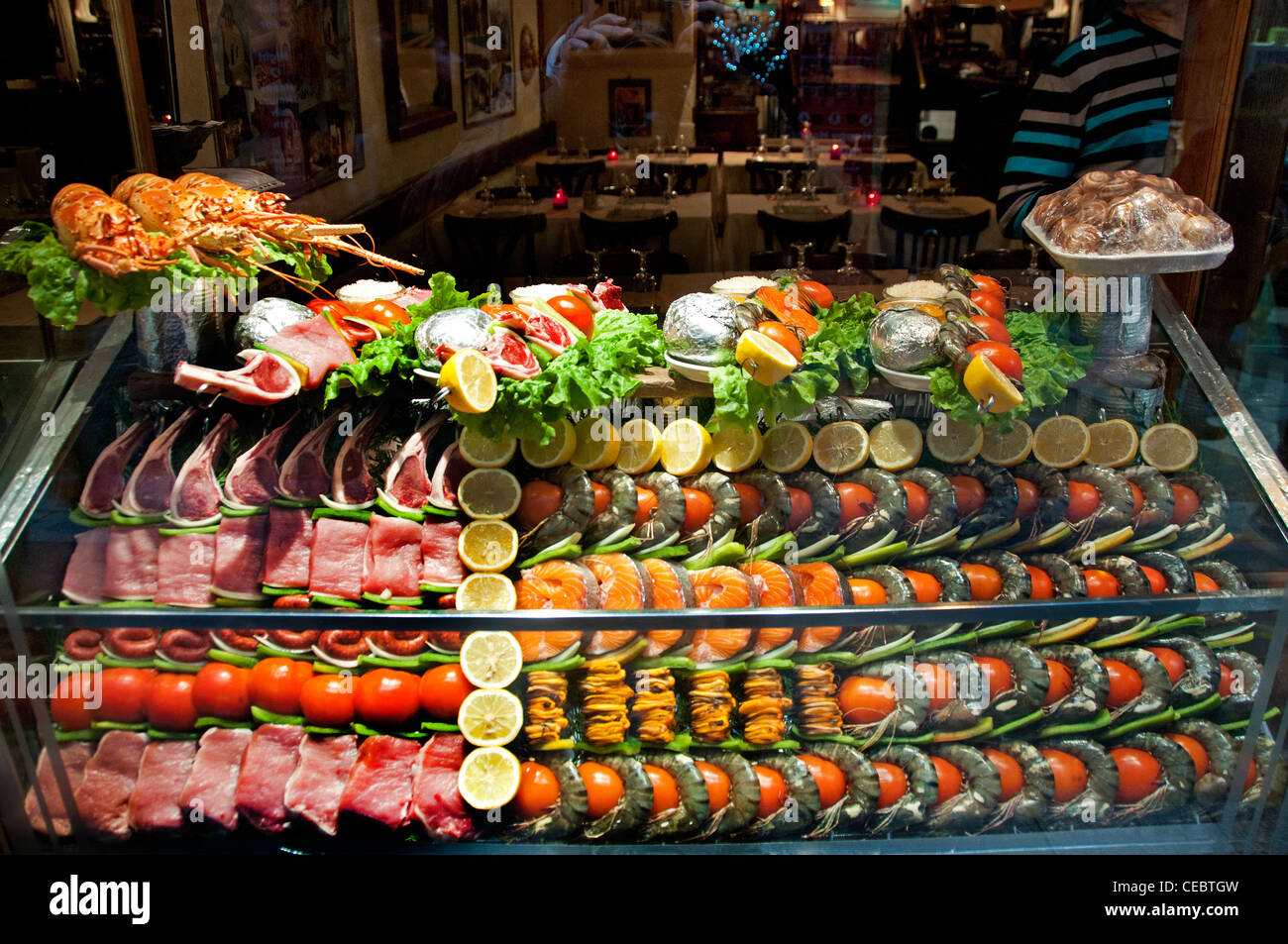 Paris die lateinischen Viertel Quartier latin Griechisch Griechenland Restaurant Stockfoto