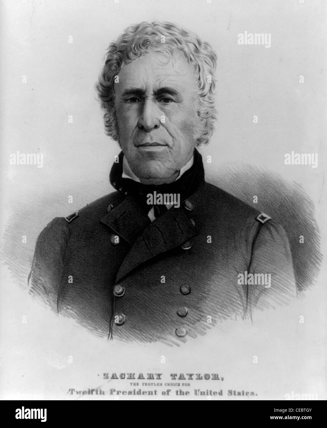 Zachary Taylor, Zwölfter Präsident der Vereinigten Staaten, 1848 Stockfoto