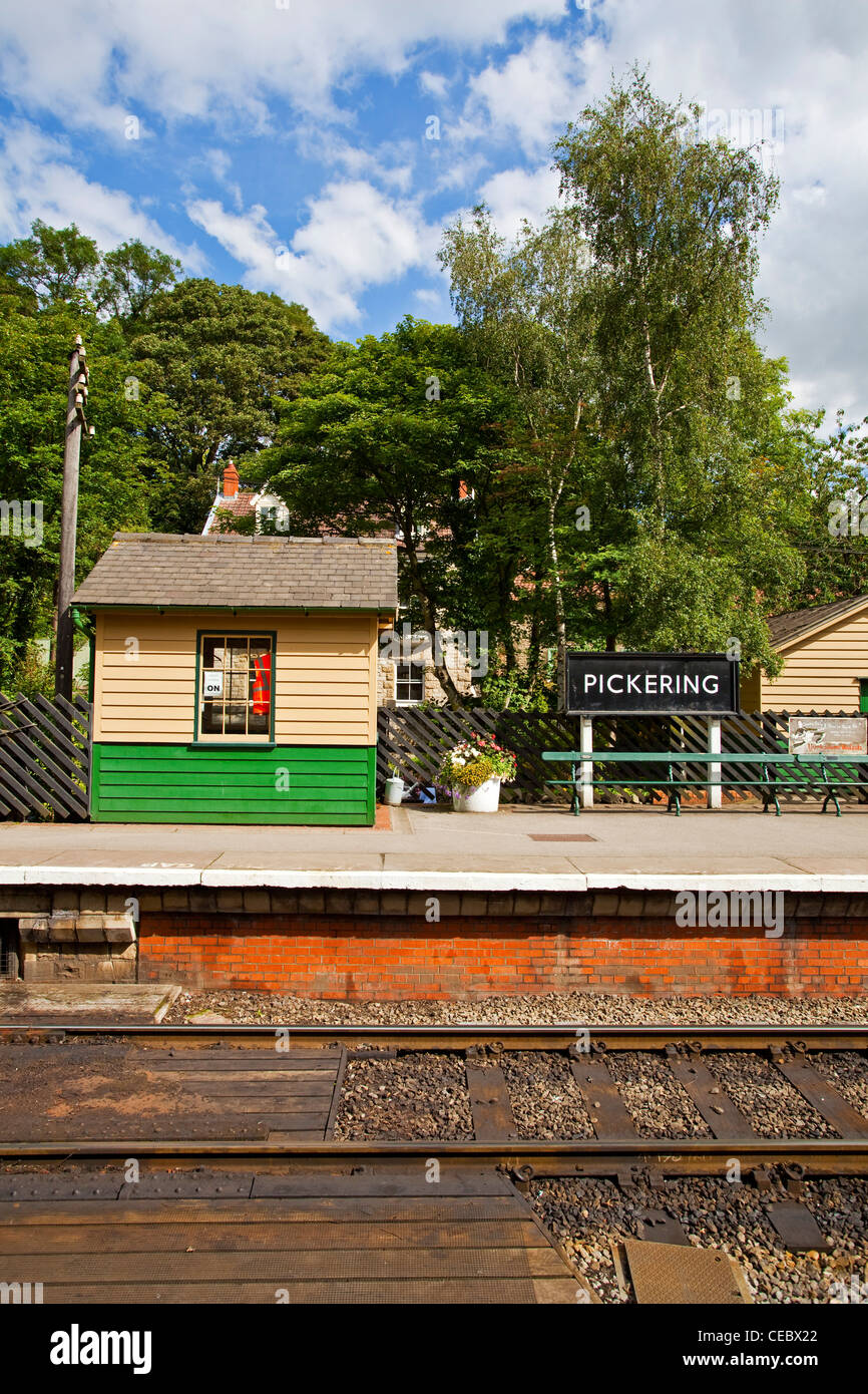 Pickering Bahnhof North Yorkshire UK Stockfoto