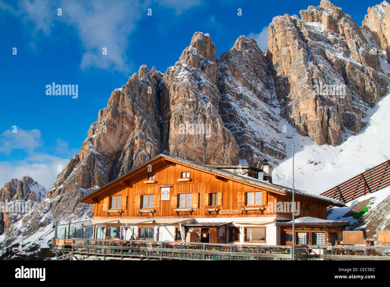Rifugio Son Forca, Monte Cristallo, Cortina d ' Ampezzo, Dolomiten, Italien Stockfoto
