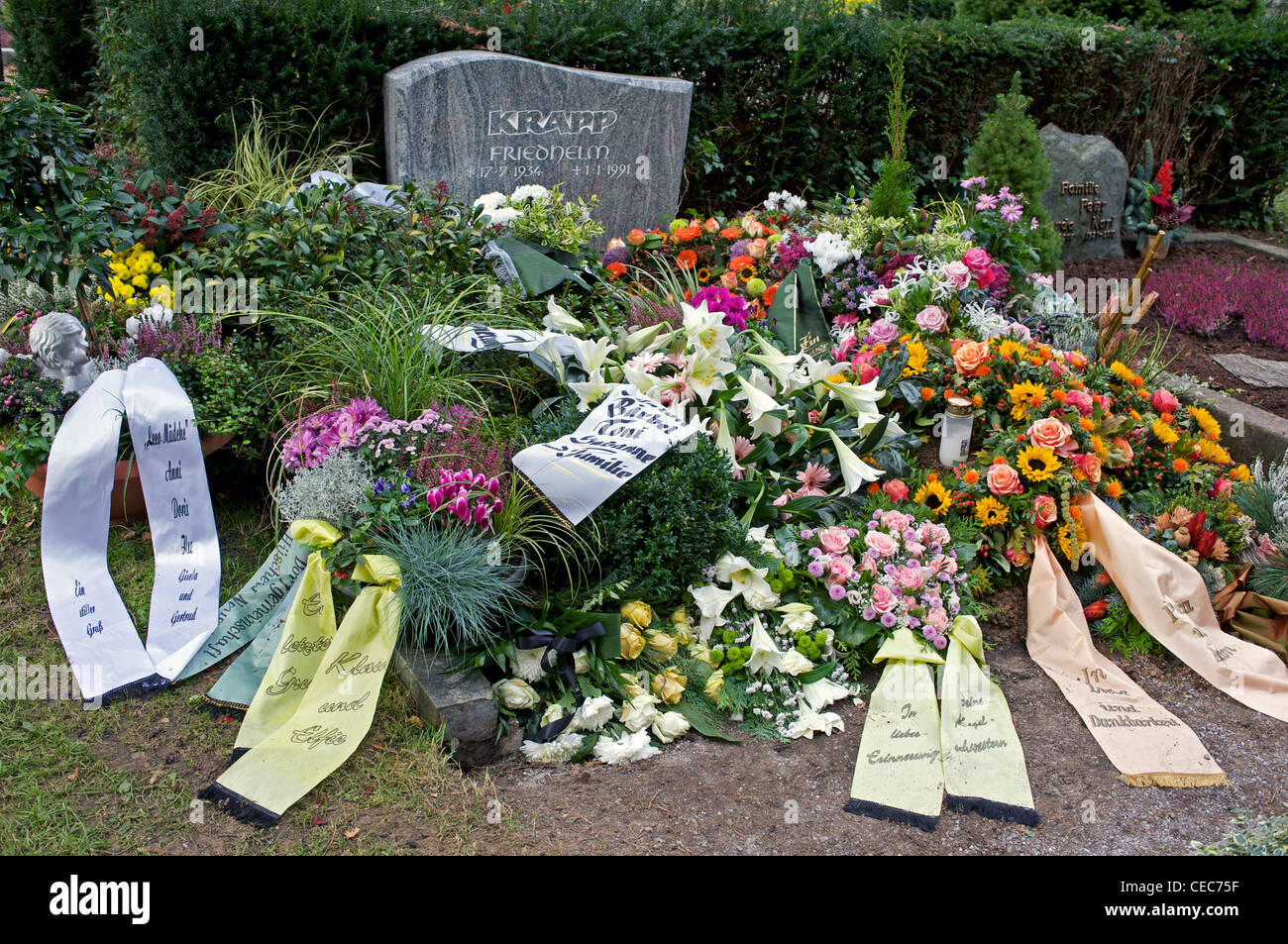 Blumen, Beerdigung, Deutschland Stockfotografie Alamy