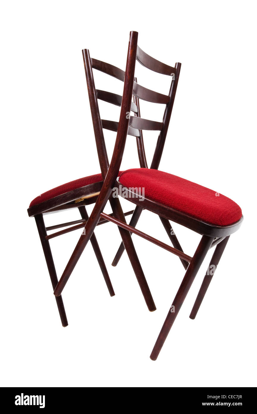 Objekt auf weiß - Stuhl isoliert auf weißem Hintergrund Stockfoto