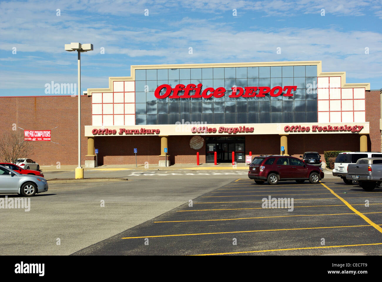 Office Depot speichern in Athen Texas am 24. Januar 2012. Stockfoto