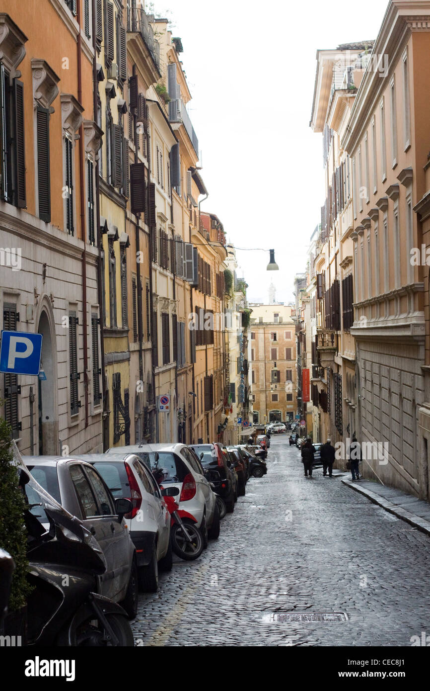 Blick auf die Straßen von Rom Italien Stockfoto