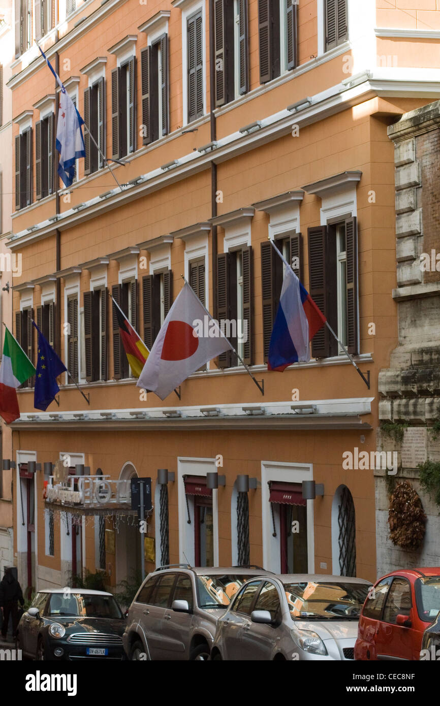 Blick auf die Straßen von Rom Italien Stockfoto