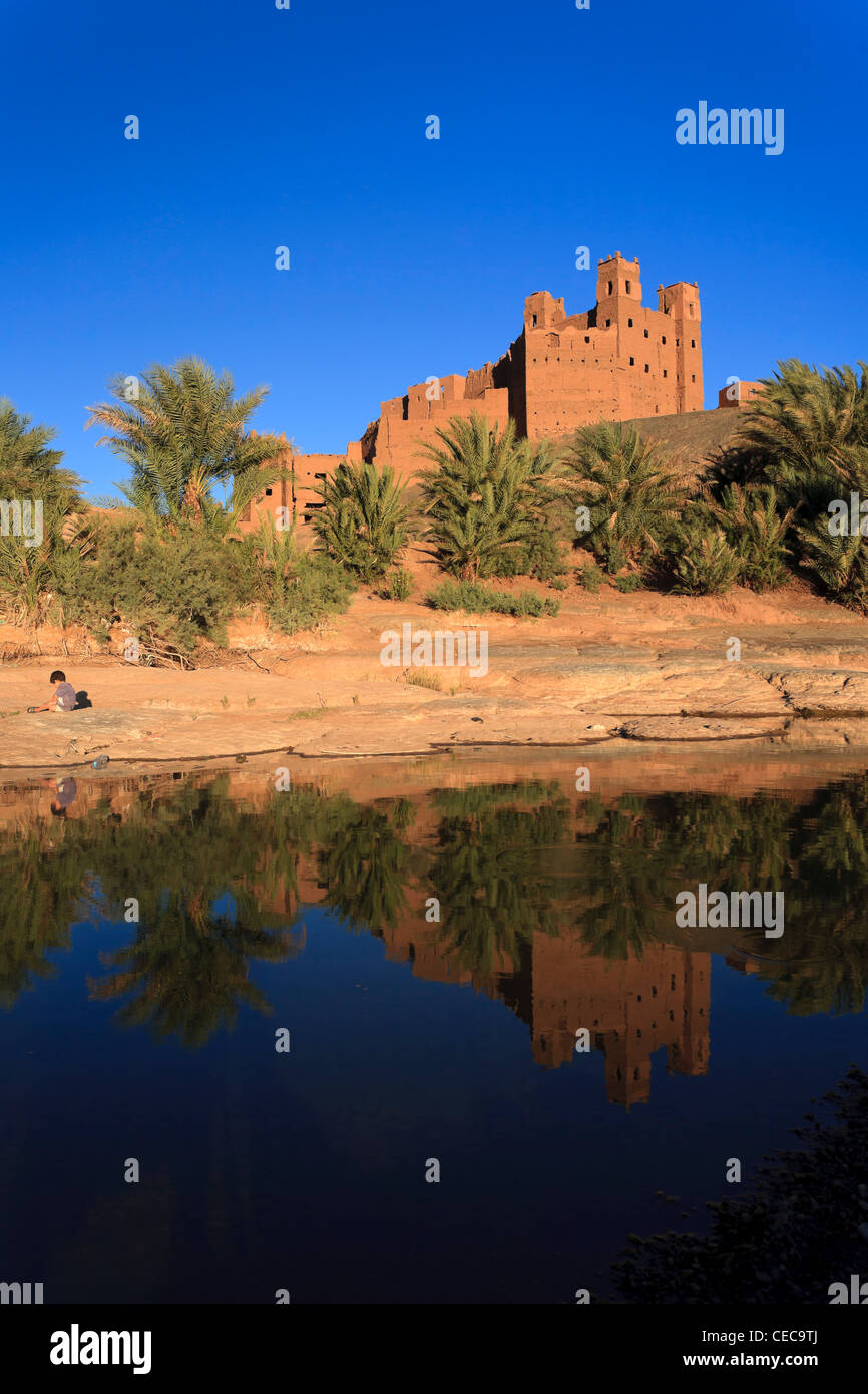 Marokko, Draa-Tal, Ait Hamou Ou Said Kasbah Stockfoto