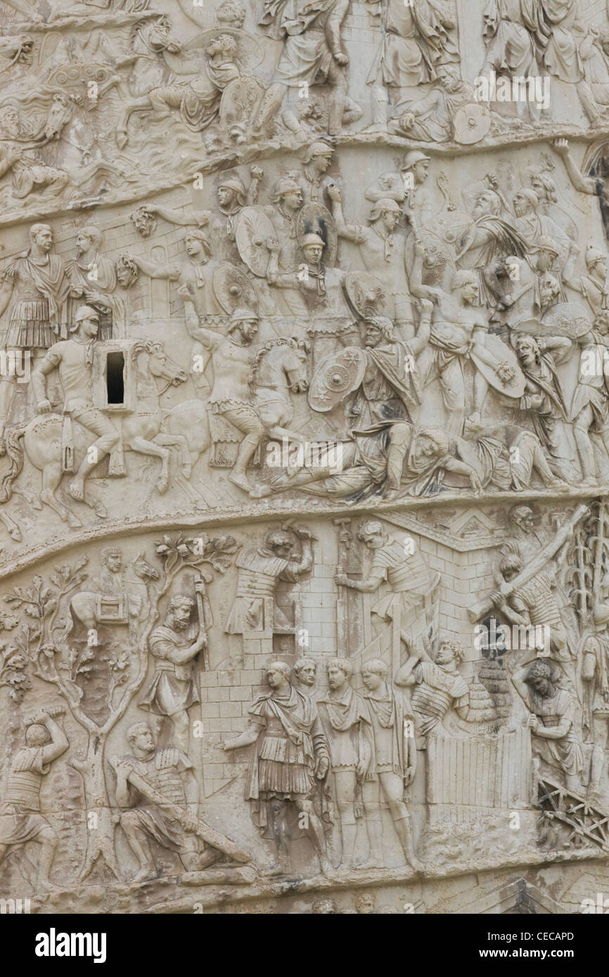Riesige weiße Marmor-Denkmal Hommage an den ersten König von einer vereinten Italien Victor Emmanuel II Rom Italien Stockfoto