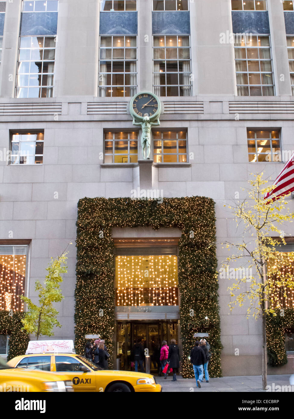 Tiffany & Co., Juwelier, Weihnachtsschmuck, NYC Stockfoto