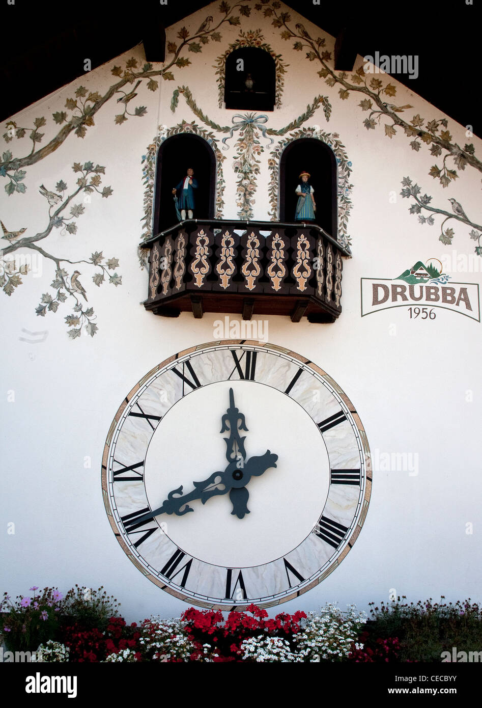 Wanduhr in Titisee Schwarzwald Deutschland Stockfoto