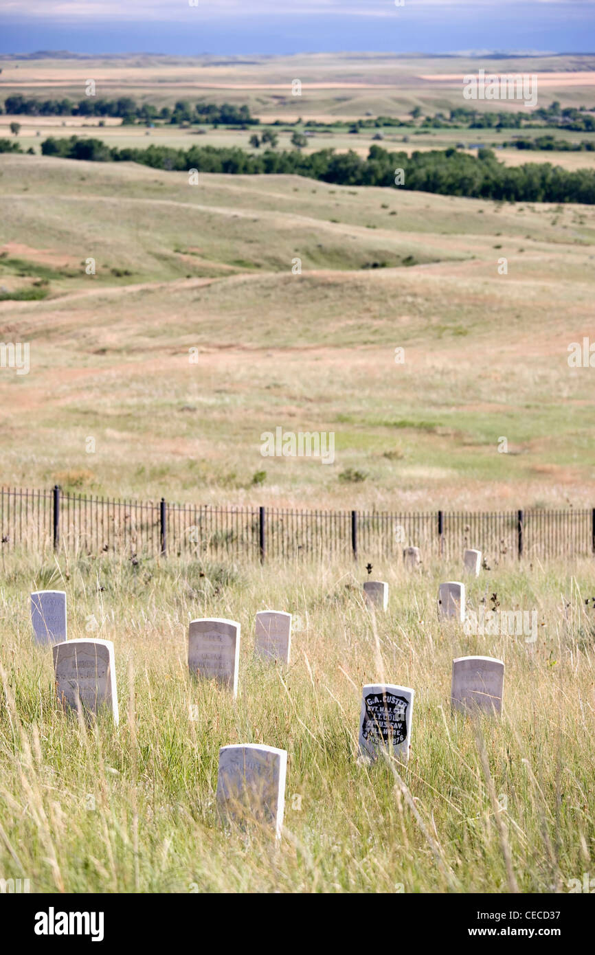 Wenig grosses Horn Battefield Nationaldenkmal, Montana. Stockfoto